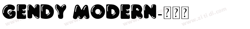 Gendy Modern字体转换